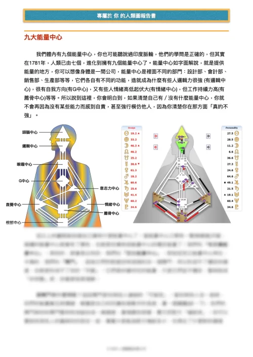 人類圖分析報告書服務圖-能量中心-15
